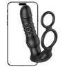Vibrador de Próstata com Anel Duplo Peniano - Dedilhar / Vem cá com Vai e vem de Esferas - 15,8 x 4,8cm - Via APP À Longa Distância