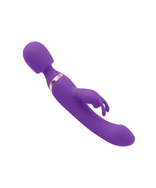 Vibrador Varinha Mágica Dupla 2 em 1 Recarregável com 10 Modos de Vibração - Imagem 2