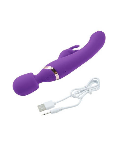 Vibrador Varinha Mágica Dupla 2 em 1 Recarregável com 10 Modos de Vibração - Imagem 7