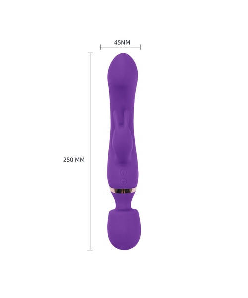 Vibrador Varinha Mágica Dupla 2 em 1 Recarregável com 10 Modos de Vibração - Imagem 8