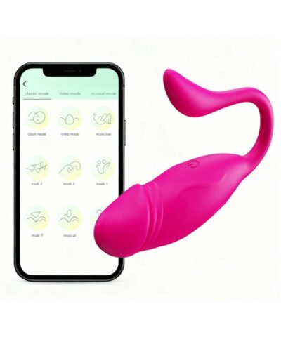 Vibrador Duplo de Ponto G e Clitóris com Controle por Aplicativo – 10 Modos de Vibração