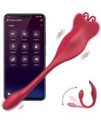Vibrador de Calcinha com Controle por Aplicativo e Controle Remoto – 10 Modos de Vibração