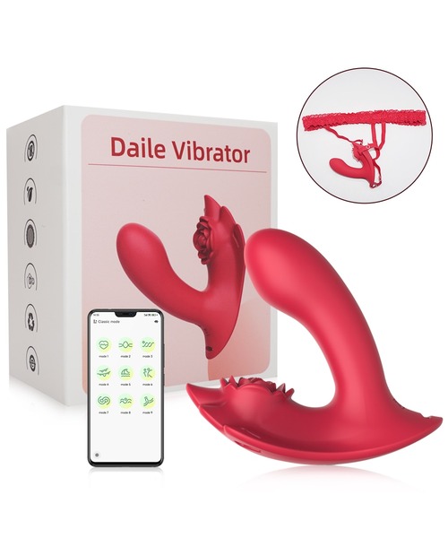 Vibrador Duplo com Estimulador Clitoriano e Controle por Aplicativo – 9 Modos de Vibração - Imagem 3