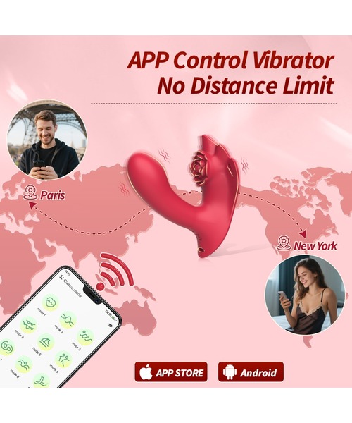 Vibrador Duplo com Estimulador Clitoriano e Controle por Aplicativo – 9 Modos de Vibração - Imagem 6