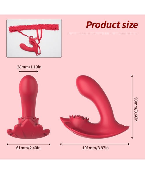 Vibrador Duplo com Estimulador Clitoriano e Controle por Aplicativo – 9 Modos de Vibração - Imagem 9