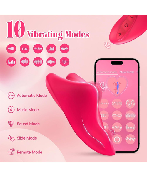 Vibrador de Calcinha em Formato de Coração com Controle por Aplicativo – 9 Modos de Vibração - Imagem 5