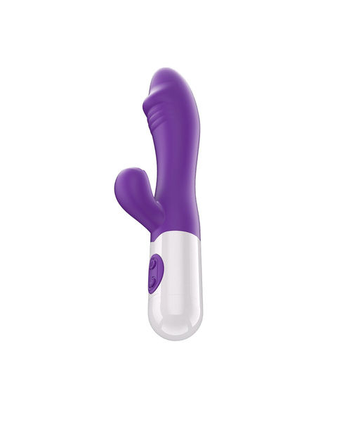 Vibrador Rabbit Duplo Ponto G com 20 Modos de Vibração Recarregável – Roxo - Imagem 9