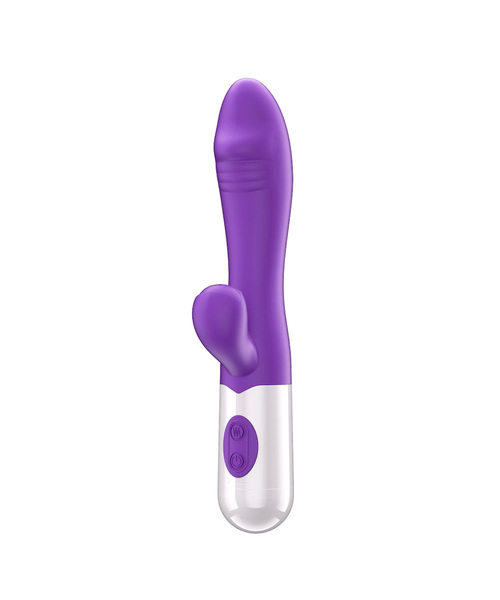 Vibrador Rabbit Duplo Ponto G com 20 Modos de Vibração Recarregável – Roxo - Imagem 3