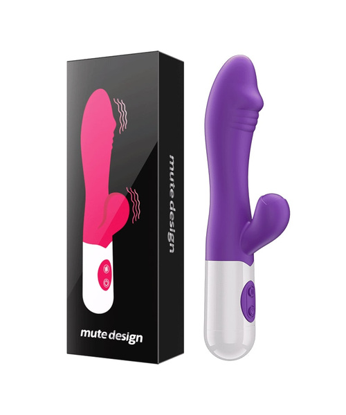 Vibrador Rabbit Duplo Ponto G com 20 Modos de Vibração Recarregável – Roxo - Imagem 11