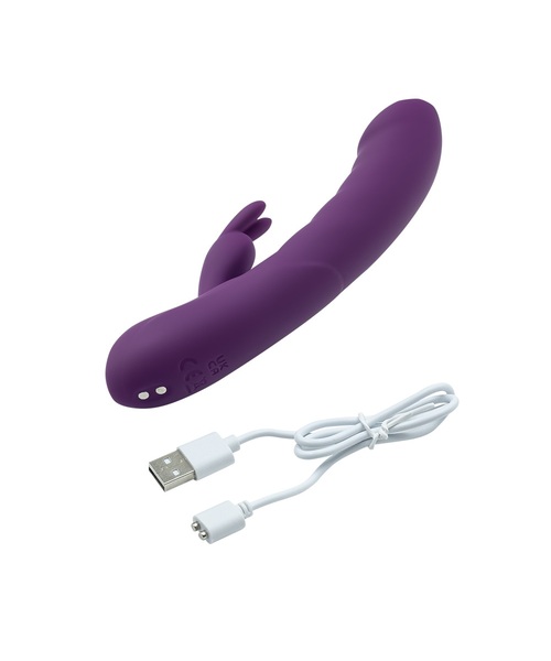 Vibrador Rabbit Ponto G com Estimulador Clitoriano, 2 Motores e 10 Modos de Vibração – Roxo - Imagem 7