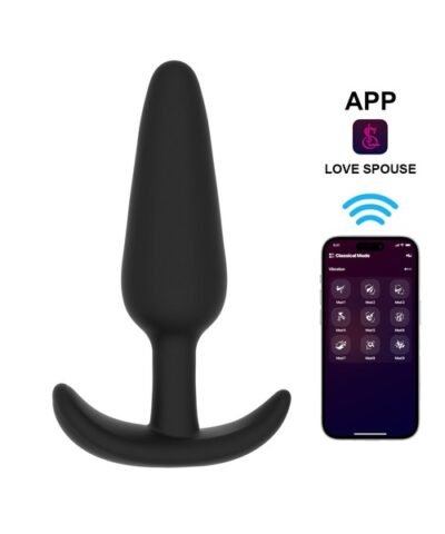 Plug Anal Vibratório em Silicone com Controle por Aplicativo – 9 Modos de Vibração