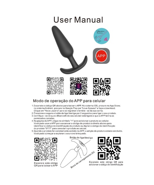 Plug Anal Vibratório em Silicone com Controle por Aplicativo – 9 Modos de Vibração - Imagem 2