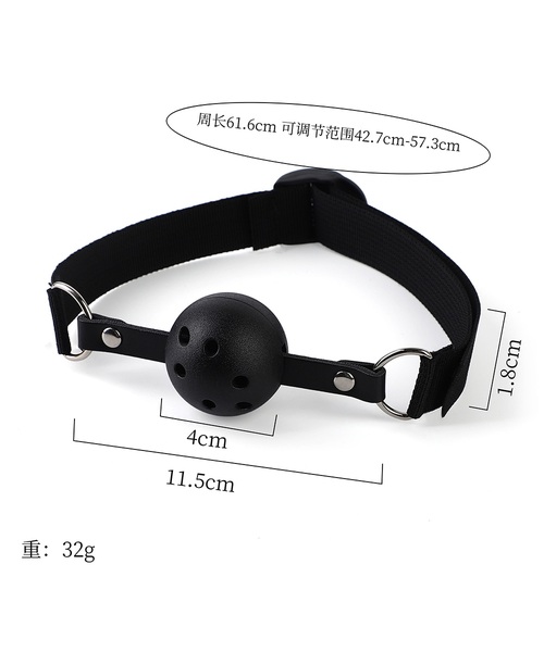 Kit Fetiche para Casal com Algemas Ajustáveis, Máscara para Olhos e Mordaça com Bola – 3 Peças - Imagem 7