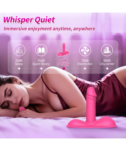Vibrador com Movimento Vai e Vem, Estimulador Clitoriano e Controle por Aplicativo – 13 Modos de Funcionamento - Imagem 8